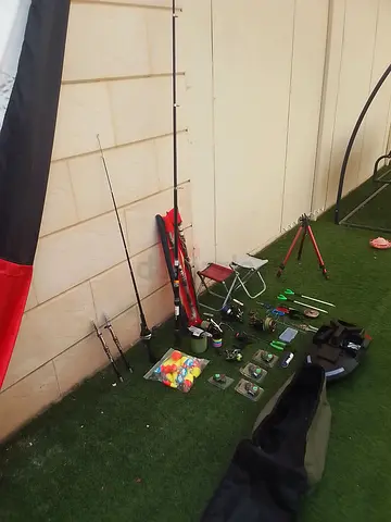 Used fishing rods and accessories bundle - ready to use + extra
