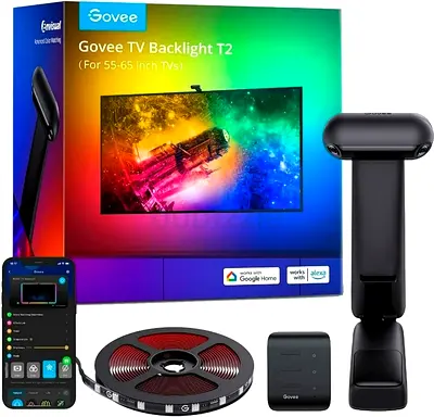 Govee Envisual T2 TV Backlight with Dual Camera for 55-65 TV and PC