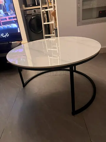 Elegant coffee table white Marble