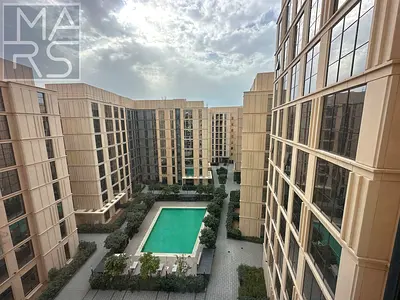 A one-bedroom apartment is available for rent in a prestigious compound, offering comfort and privacy, for AED 43,000 per year.