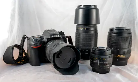 Nikon D7100 with 4 Lenses
