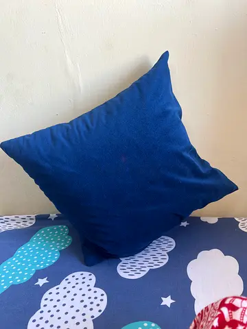 Blue Decorative Throw Cushion - Comfortable Accent Pillow
