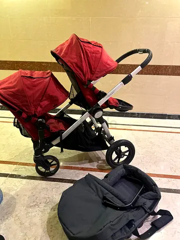City select double stroller with bassinet