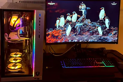 AGaming Desktop PC - RTX 3060 Ti, i5-9600K, 16GB RAM, 1TB SSD + NVMe