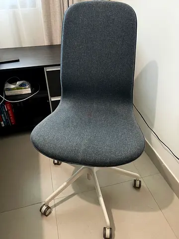 Ergonomic Modern Grey Office Chair on Wheels
