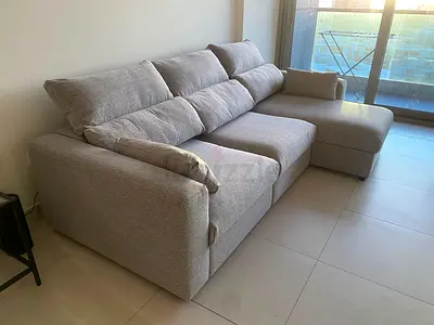 Ikea Eskelstuna L shape sofa bed Gray Excellent Condition