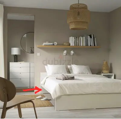 Bed frame+mattress+acessaries Set (160cm x 200cm)