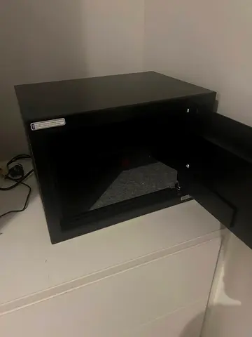 Small Black Office Safe - Good Working Condition