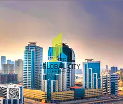 Elegant 1BHK in the heart of Al Bustan — where every sunset feels like home. 🌇