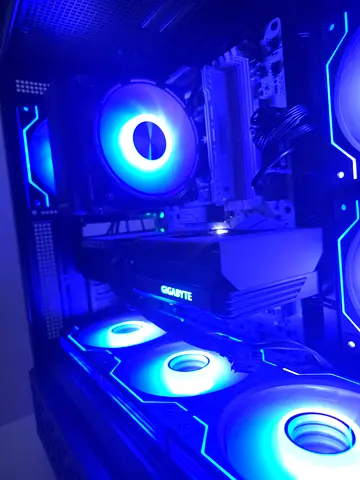 Custom Gaming Desktop PC with RGB Cooling Fans, Gigabyte GPU 4060ti