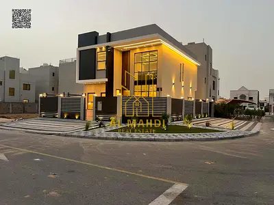 فيلا مودرن كورنر من المالك مباشرة – شامل رسوم التسجيل – دبل هايت + جلسة خارجية – 4 غرف ماستر – الحليو 2 عجمان