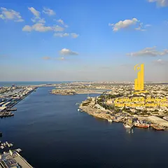 With a sea view. Luxurious apartment, second tenant, two bedrooms, living room with balcony. Ajman,