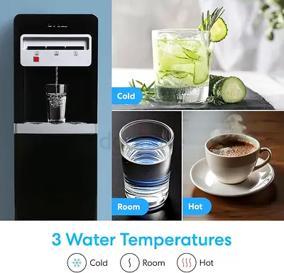 Bottom Loading Water Dispenser, High-Efficiency Compressor Cooling
