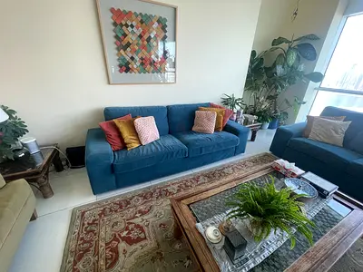 Blue 3-seater Sofa, Good Condition