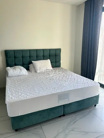 King Size Fabric Bed Frame with Mattress