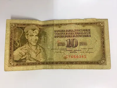 Yugoslavia 10 DINARA Banknote Paper Money 1968