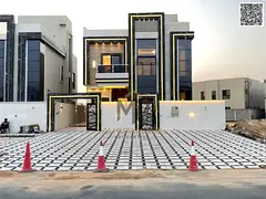 For sale: A villa near the mosque, one of the most luxurious villas in Ajman. Super deluxe construct