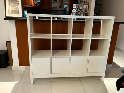 IKEA Kallax Custom Unit with Legs  Doors