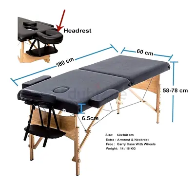 Portable massage bed