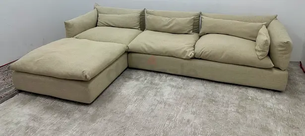 Almost brand new marina home lshape sofa