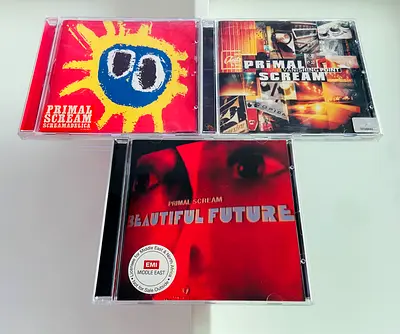 3 Primal Scream Music CD’s