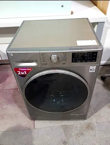 LG 2-in-1 Front Load Washer Dryer (Silver) - Good Condition