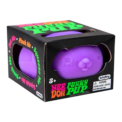 NeeDoh Funky Pup Squishy Stress Toy (Purple) - New in Box