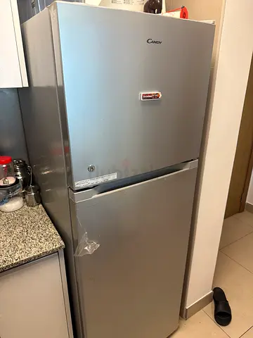 Candy Silver Double-Door Fridge (Good Working Condition)