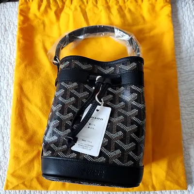 Goyard Mini Petit Flot Black Classic Bag Brand New
