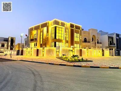 فيلا مودرن زاوية تشطيبات فاخرة 5 غرف | واجهتين حجر | ارتداد كبير | موقع استثنائي الحليو 1 عجمان | شامل التسجيل والتملك