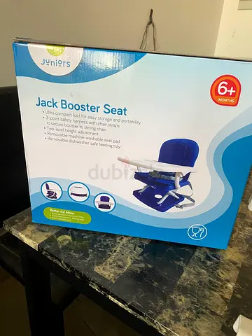 Juniors adjustable baby high chair with tray - light grey - new condition
