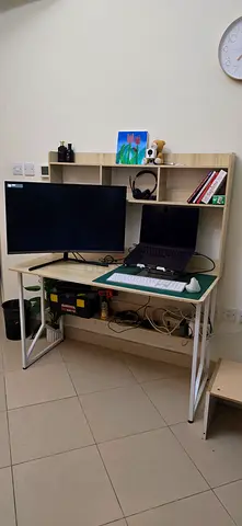 Computer Desk with Bookshelf Hutch – 120 x 60cm.