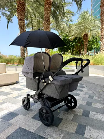 Ultimate Twin Baby Travel System – Bugaboo –(14 in 1) Set 2500 AED