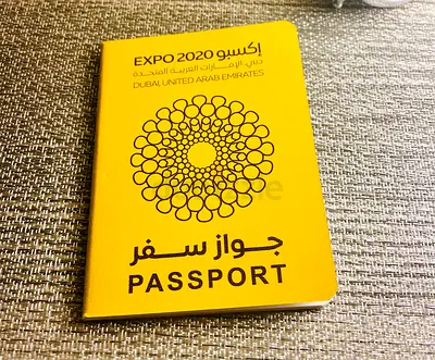 EXPO 2020 DUBAI PASSPORT WITH 200+ COUNTRY STAMPS