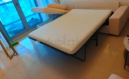 Beige color IKEA vimle sofa bed
