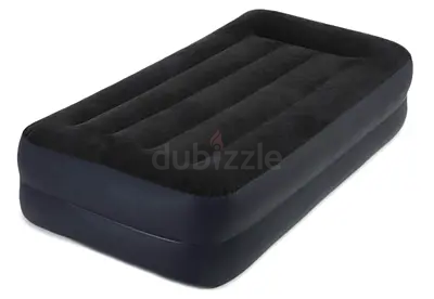 Intex Twin Pillow Rest Raised Airbed with Fiber Technology and Built-in electric Pump, 99x191x42cm