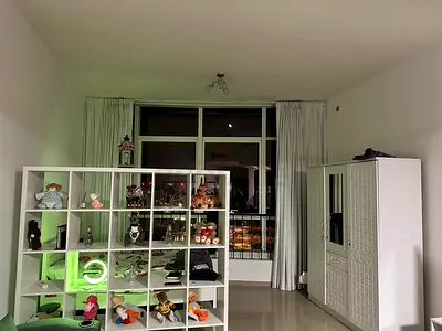 Almost new Ikea White modular cube 6x6 bookshelf