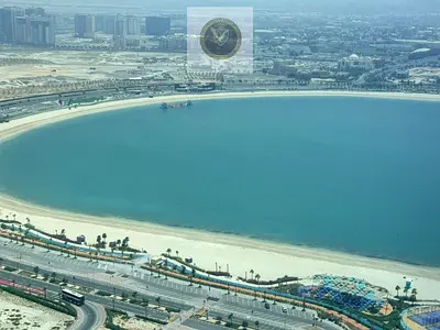 افخم غرفتين وصالة للاجار  غرف ماستر واستور   اطلالة بحرية ممزر دبي  جيم ومسبح باركينغ  برج لابلاج الشارقة