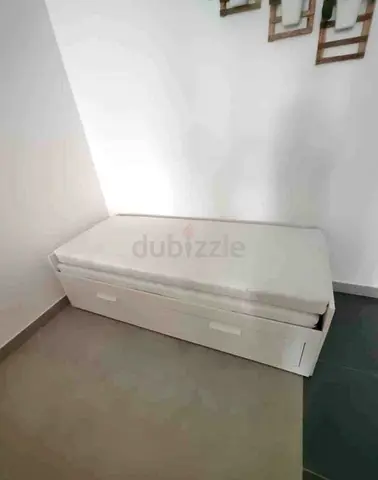 IKEA brimness daybed with 2 big storage drawers and 2 IKEA mattresses.