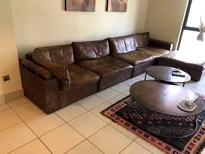 Marina home Leather Original Sofa Excellent Condition like new Condition