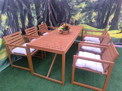 IKEA Nemaro Wooden Outdoor Garden Table Set