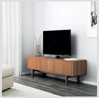 Modern Walnut TV Unit and Storage Console