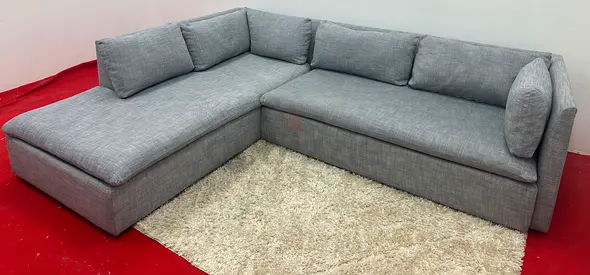 Pottery barn lshape sofa