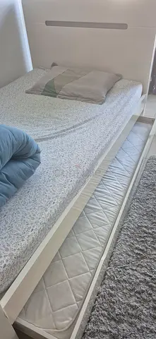 Single bed with LED
