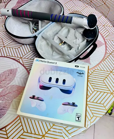 Meta Quest 3 VR Headset (Boxed) with original Accessories - Good Condition. Free Box Handle