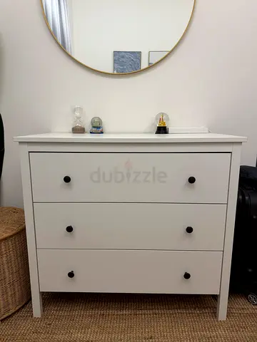IKEA White 3-Drawer Dresser