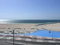 Luxury furnished 1 Bedroom and Hall apartment with a full direct sea view in a prime location close