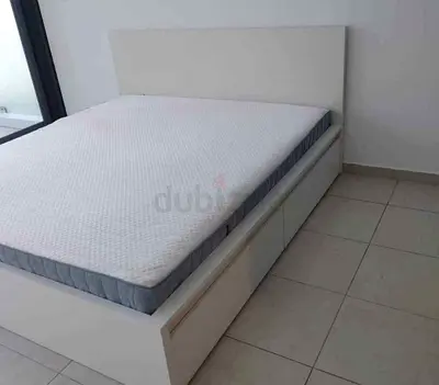 Ikea malam bed with ikea mattress Queen size 160x200cm bed