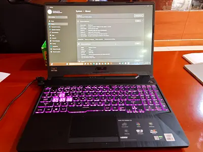 Asus Tuf Gaming  core I 7 Rtx 1650 ti