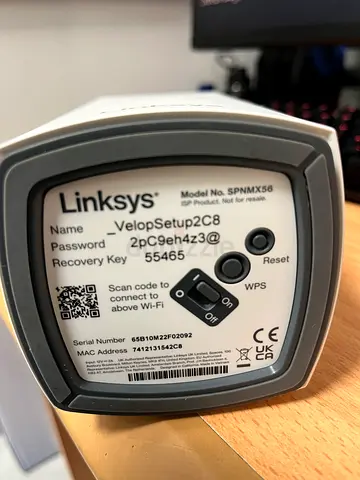 Linksys Velop Mesh Wi‑Fi Node (SPMX5S) - Single Unit, Working